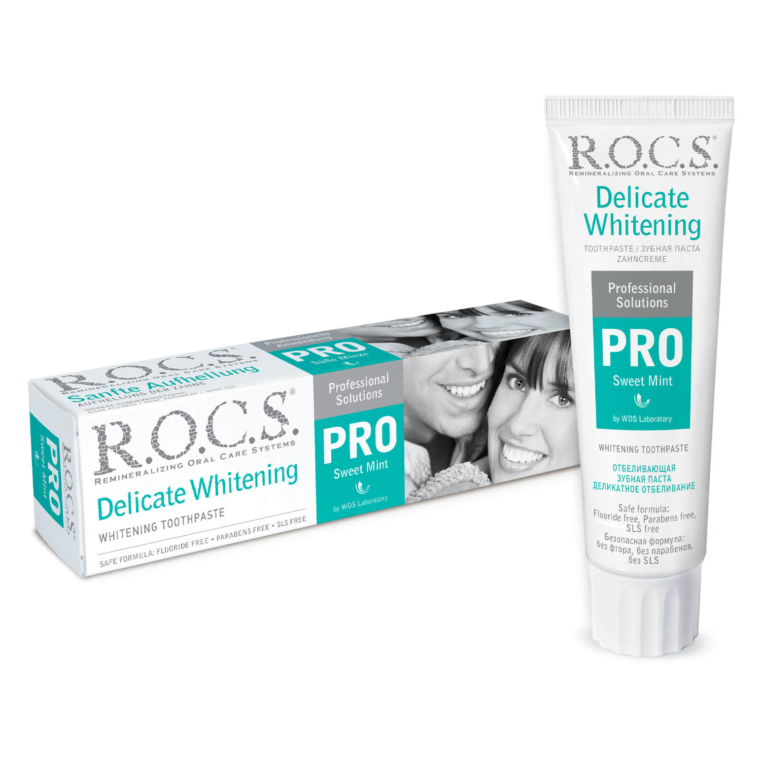 Toothpaste R.O.C.S.® PRO Delicate WHITENING Sweet Mint - R.O.C.S.